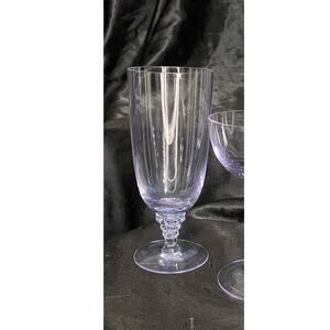 Vintage Iced Tea Stem 1962 Tiffin-Franciscan Twilight Blue OPTIC  For 1 Glass